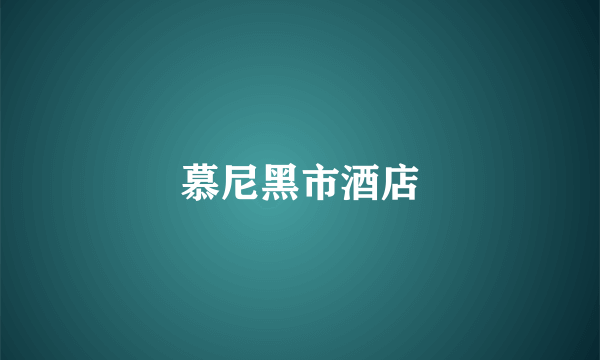 慕尼黑市酒店