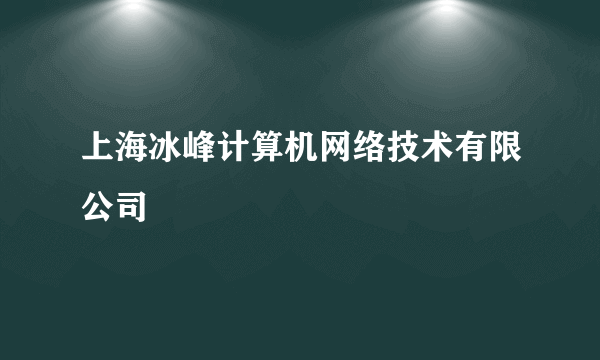 上海冰峰计算机网络技术有限公司