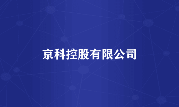 京科控股有限公司