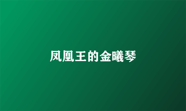 凤凰王的金曦琴