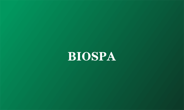 BIOSPA