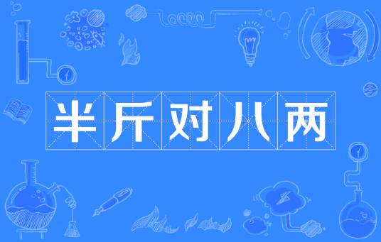 半斤对八两