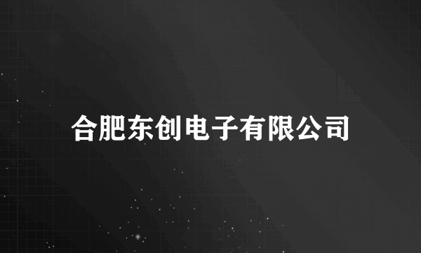 合肥东创电子有限公司