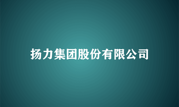 扬力集团股份有限公司