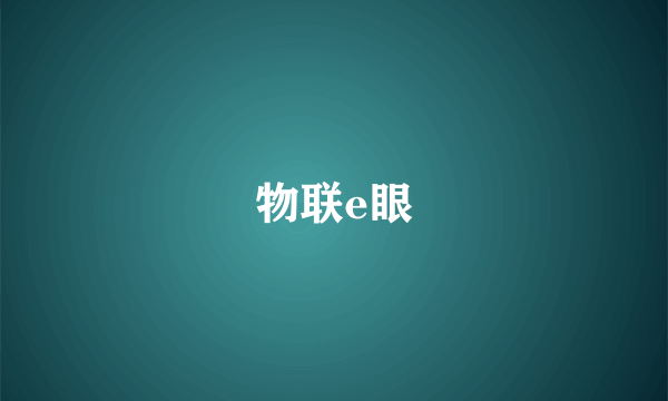 物联e眼