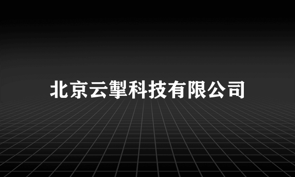北京云掣科技有限公司