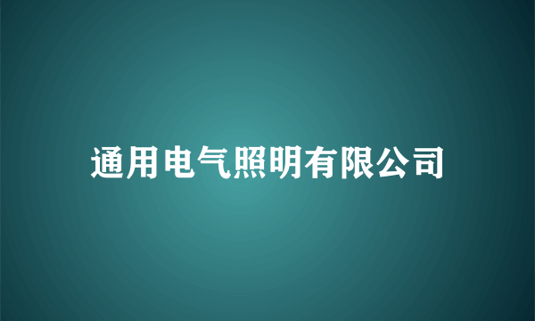 通用电气照明有限公司