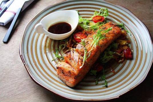 生煎三文鱼