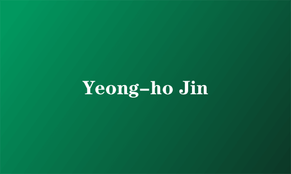Yeong-ho Jin