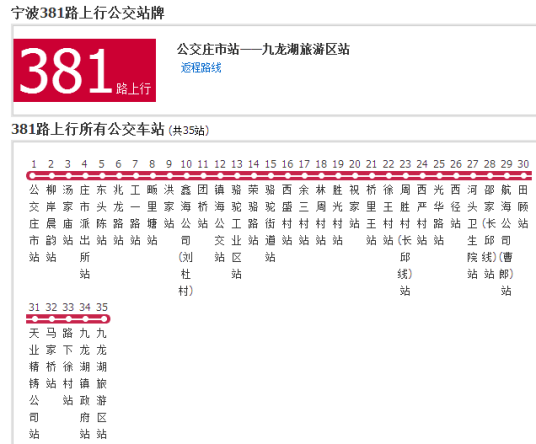 宁波公交381路