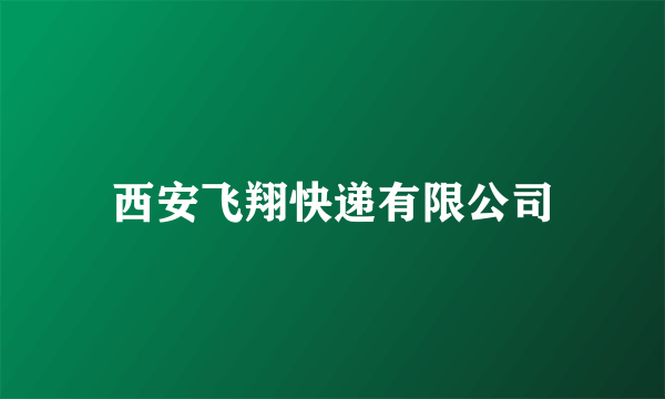 西安飞翔快递有限公司