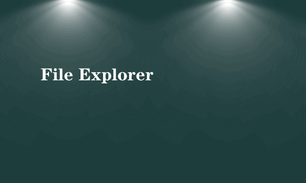 File Explorer