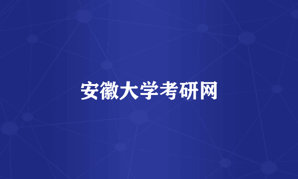 安徽大学考研网