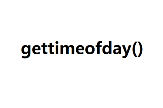 gettimeofday