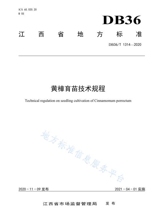 黄樟育苗技术规程