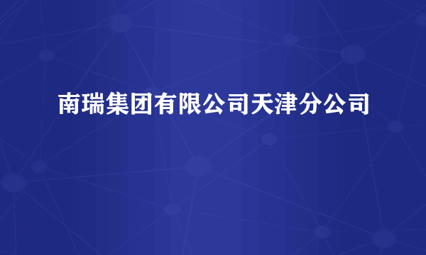 南瑞集团有限公司天津分公司
