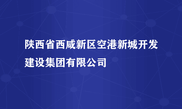 陕西省西咸新区空港新城开发建设集团有限公司