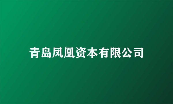青岛凤凰资本有限公司