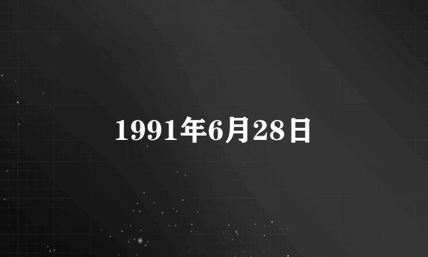 1991年6月28日