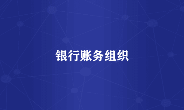 银行账务组织