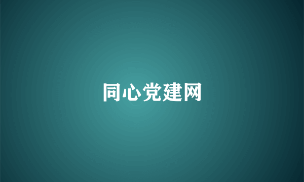 同心党建网