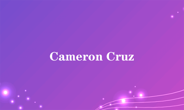 Cameron Cruz