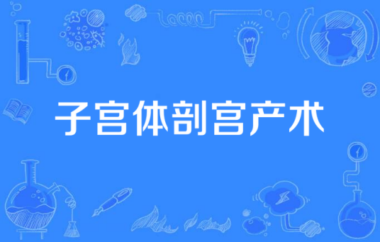 子宫体剖宫产术