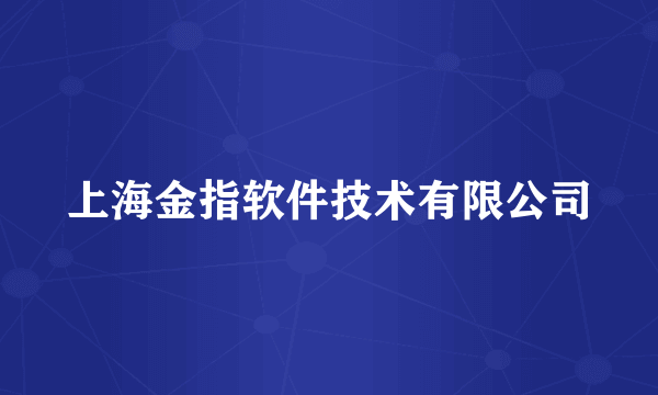 上海金指软件技术有限公司