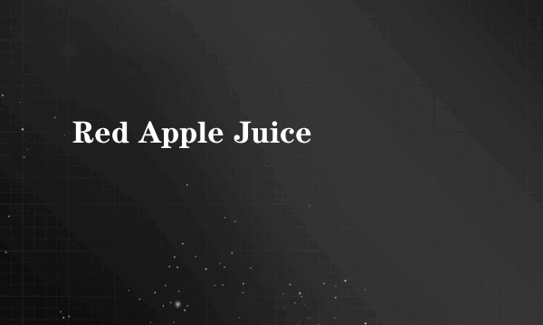 Red Apple Juice