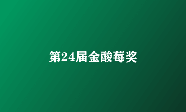 第24届金酸莓奖