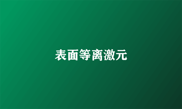 表面等离激元
