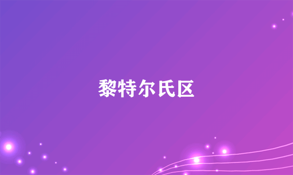 黎特尔氏区