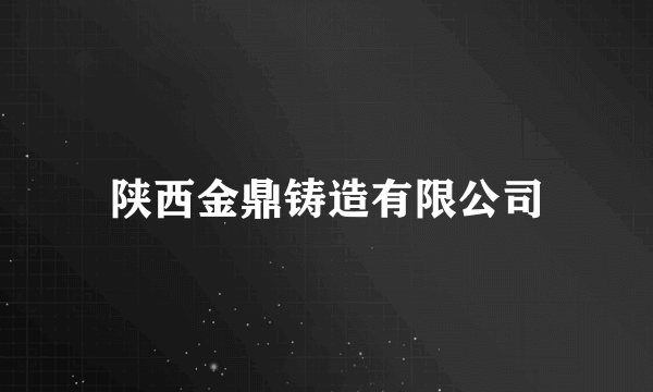 陕西金鼎铸造有限公司