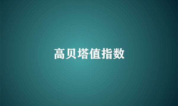 高贝塔值指数