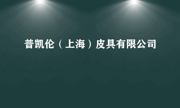 普凯伦（上海）皮具有限公司