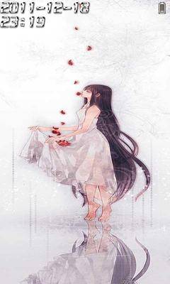 飘落的花瓣动态锁屏