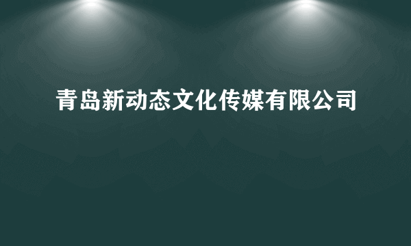 青岛新动态文化传媒有限公司