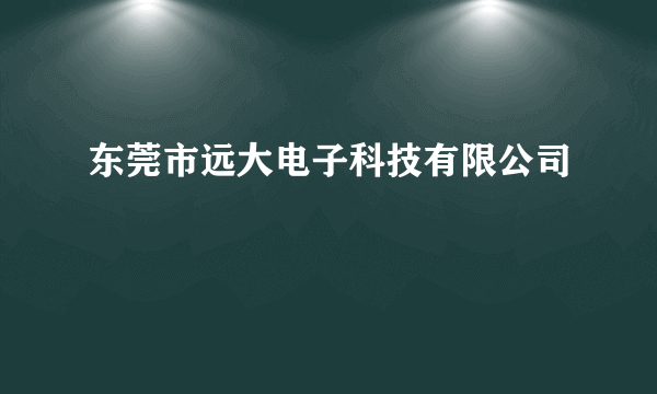 东莞市远大电子科技有限公司