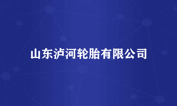 山东泸河轮胎有限公司