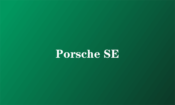 Porsche SE