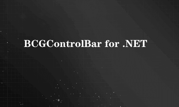 BCGControlBar for .NET
