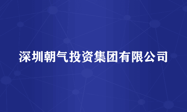 深圳朝气投资集团有限公司