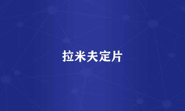 拉米夫定片