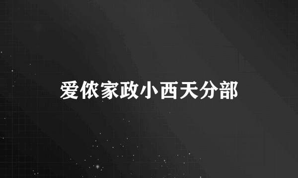 爱侬家政小西天分部