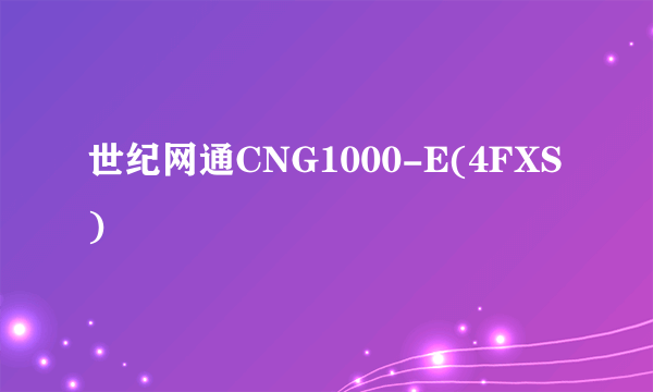 世纪网通CNG1000-E(4FXS)
