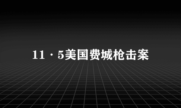 11·5美国费城枪击案