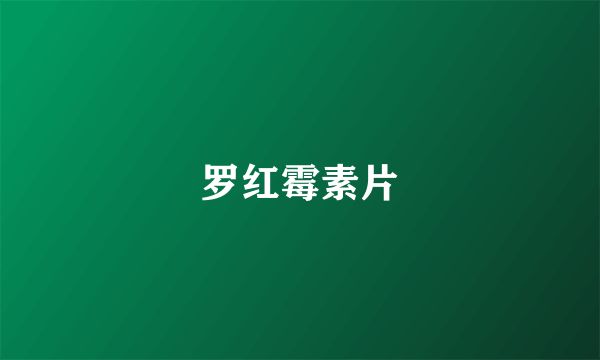 罗红霉素片