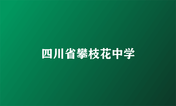 四川省攀枝花中学
