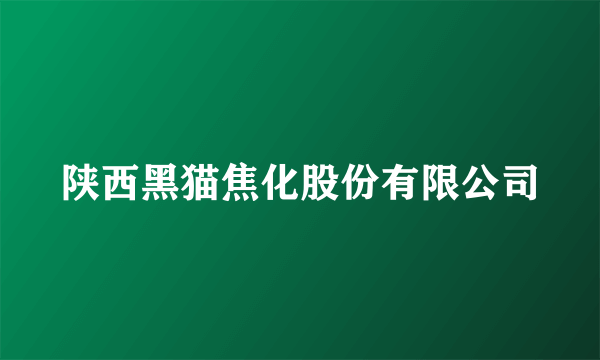 陕西黑猫焦化股份有限公司