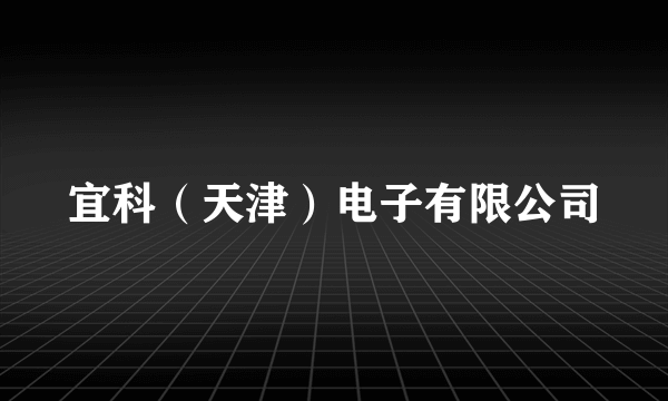 宜科（天津）电子有限公司